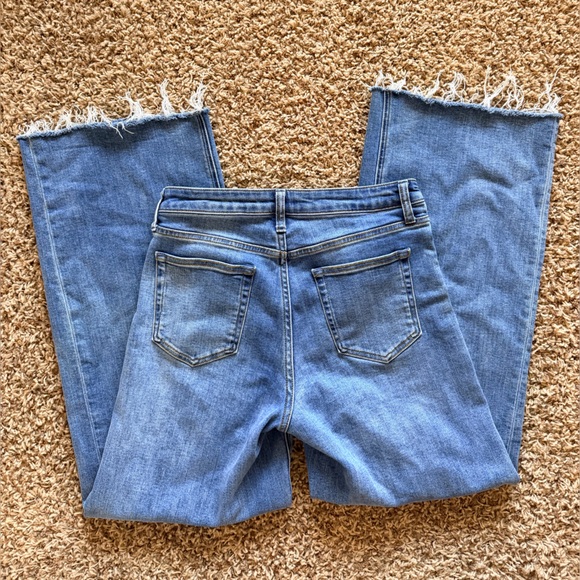 Quince Bella Stretch Wide Leg Blue Jeans - Picture 2 of 4